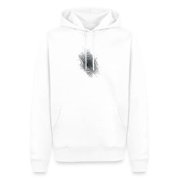 Color Fingerprint Circles - Men’s Premium Organic Hoodie - white - Front - Nico (187cm)