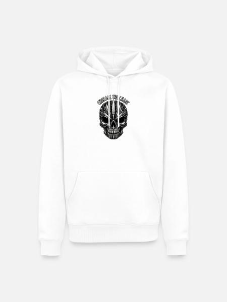 Klingen Schädel Chaos Umarmung - Männer Premium Bio Hoodie - Weiß
