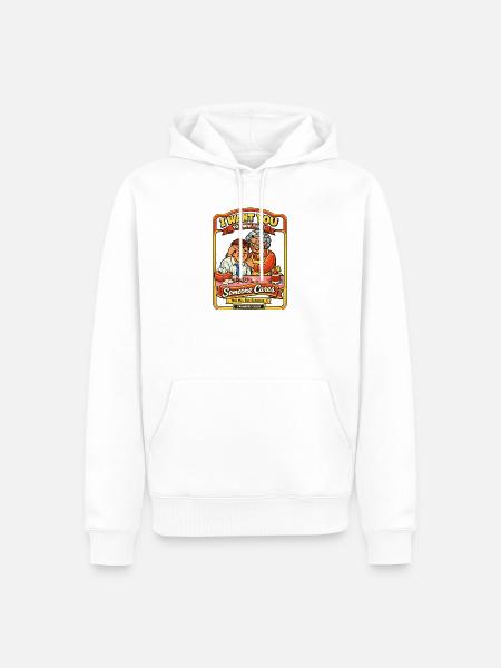 Lustiger Schwiegersohn Schwiegermutter - Männer Premium Bio Hoodie - Weiß