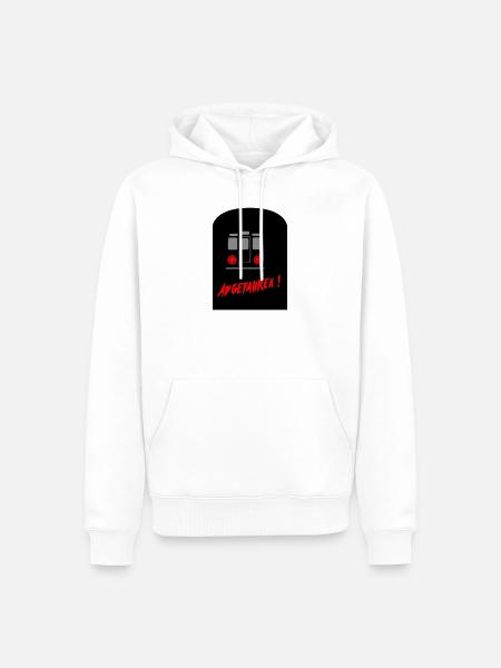 abgefahren - Männer Premium Bio Hoodie - Weiß