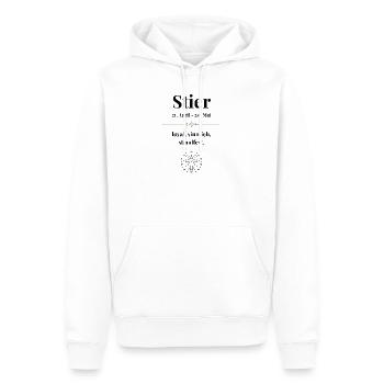 Stier Sternzeichen Eigenschaften - Männer Premium Bio Hoodie - Weiß - Vorne - Nico (187cm)