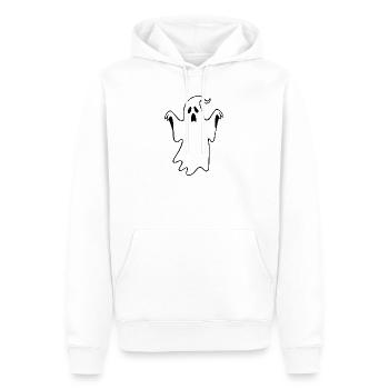 Halloween Gespenst Halloween T-shirt Geschenk  - Männer Premium Bio Hoodie - Weiß - Vorne - Nico (187cm)