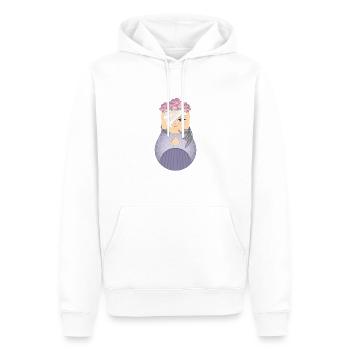 Matroschka Alva - Männer Premium Bio Hoodie - Weiß - Vorne - Nico (187cm)