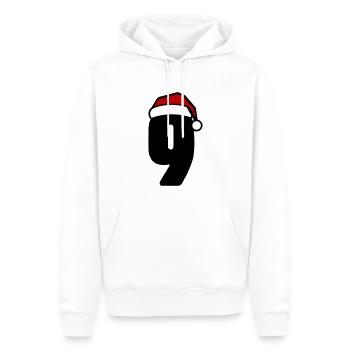 9 Zahl Weihnachten - Männer Premium Bio Hoodie - Weiß - Vorne - Nico (187cm)