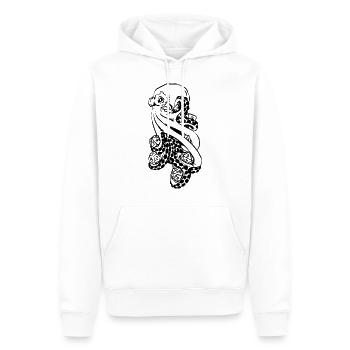 Kraken D20 RPG Spiel - Männer Premium Bio Hoodie - Weiß - Vorne - Nico (187cm)