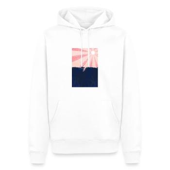 La plongeuse - Sweat à capuche Premium bio Homme - blanc - Devant - Nico (187cm)