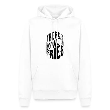 There´s no "we" in fries - Männer Premium Bio Hoodie - Weiß - Vorne - Nico (187cm)