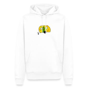 Wohnwagen Flower Power - Männer Premium Bio Hoodie - Weiß - Vorne - Nico (187cm)