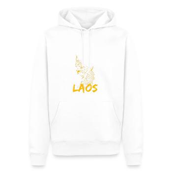 Laos Laote Laoten Drache Lao I Geschenk - Männer Premium Bio Hoodie - Weiß - Vorne - Nico (187cm)