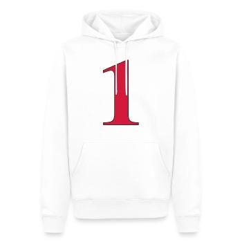 1. geburtstag - Männer Premium Bio Hoodie - Weiß - Vorne - Nico (187cm)