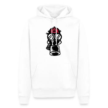 Anarchie Punk Gasmaske Retro - Männer Premium Bio Hoodie - Weiß - Vorne - Nico (187cm)