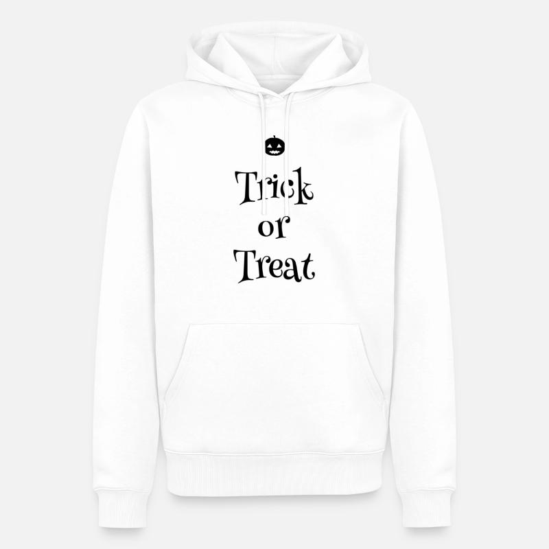 Süßes oder Saures - Männer Premium Bio Hoodie - Weiß