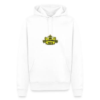 Polterabend 2024 - Männer Premium Bio Hoodie - Weiß - Vorne - Nico (187cm)