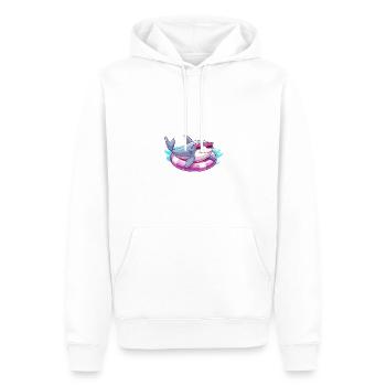 Hai Sommer Comic - Männer Premium Bio Hoodie - Weiß - Vorne - Nico (187cm)
