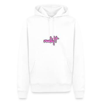 Roches - Sweat à capuche Premium bio Homme - blanc - Devant - Nico (187cm)