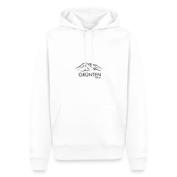 Grünten - Männer Premium Bio Hoodie - Weiß - Vorne - Nico (187cm)