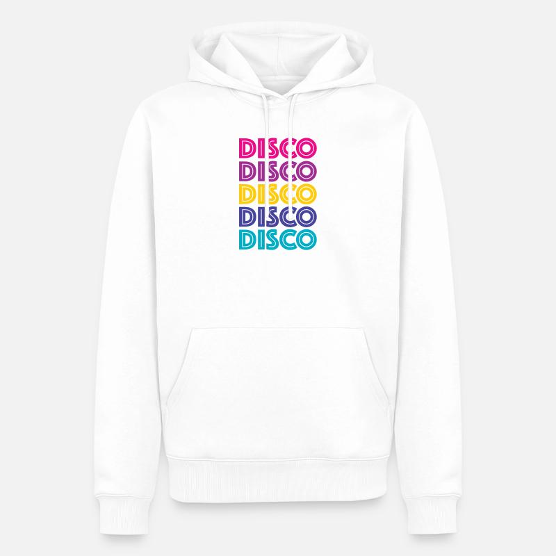 Disco Disco Disco - Sweat à capuche Premium bio Homme - blanc
