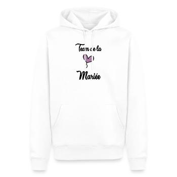 FUTURE MARIEE. EVJF. MARIEE. TEAM. TEAM MARIEE - Sweat à capuche Premium bio Homme - blanc - Devant - Nico (187cm)