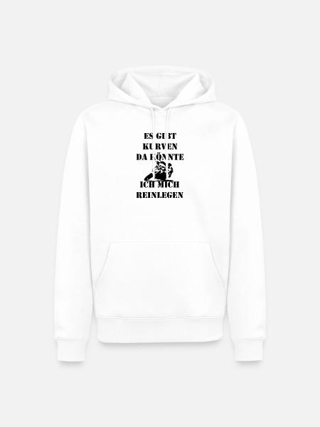 kurven reinlegen  - Männer Premium Bio Hoodie - Weiß