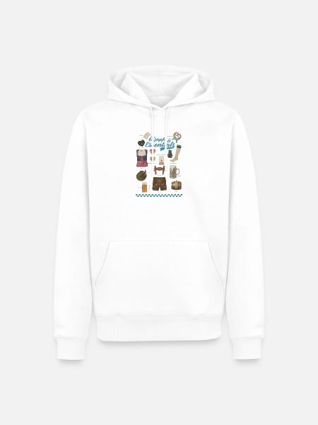 Traditionelle Bierfest-Motive auf Kleidung - Männer Premium Bio Hoodie - Weiß