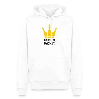 Der König des Basketballs - Männer Premium Bio Hoodie - Weiß - Vorne - Nico (187cm)
