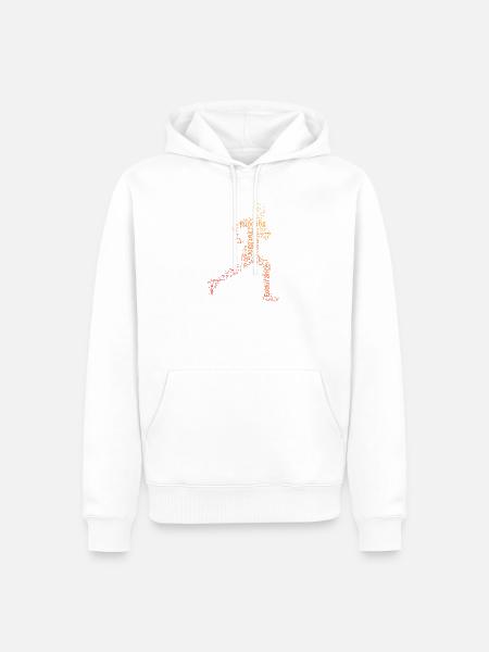 Geschenkidee für einen Running mit Running - Männer Premium Bio Hoodie - Weiß