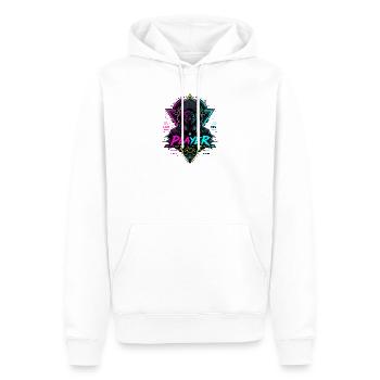 Player Neon Gamer Mask – No Limits - Männer Premium Bio Hoodie - Weiß - Vorne - Nico (187cm)
