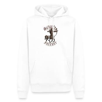 Schütze Krieger Tattoobogen - Männer Premium Bio Hoodie - Weiß - Vorne - Nico (187cm)