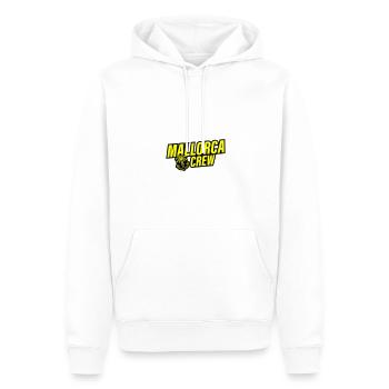 Mallorca équipage ancre palmier coeur amour - Sweat à capuche Premium bio Homme - blanc - Devant - Nico (187cm)