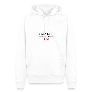 Visite de Malle 2024 à Majorque - Sweat à capuche Premium bio Homme - blanc - Devant - Nico (187cm)