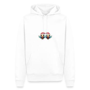 Libelle Weihnachten Team - Männer Premium Bio Hoodie - Weiß - Vorne - Nico (187cm)