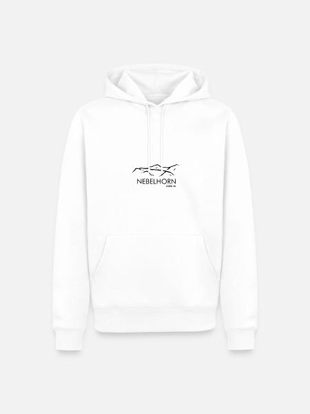 Nebelhorn - Männer Premium Bio Hoodie - Weiß