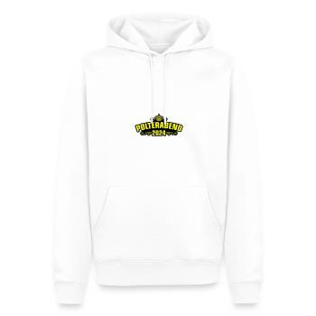 Polterabend 2024 - Männer Premium Bio Hoodie - Weiß - Vorne - Nico (187cm)