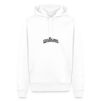 Mallorca Schrift - Männer Premium Bio Hoodie - Weiß - Vorne - Nico (187cm)