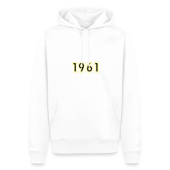 1961 Year Birthday - Men’s Premium Organic Hoodie - white - Front - Nico (187cm)