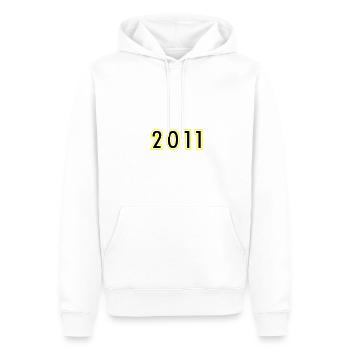 2011 Jahr Geburtstag - Männer Premium Bio Hoodie - Weiß - Vorne - Nico (187cm)
