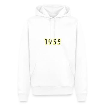 1955 Jahr Geburtstag - Männer Premium Bio Hoodie - Weiß - Vorne - Nico (187cm)