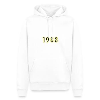 1988 Jahr Geburtstag - Männer Premium Bio Hoodie - Weiß - Vorne - Nico (187cm)
