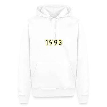 1993 Jahr Geburtstag - Männer Premium Bio Hoodie - Weiß - Vorne - Nico (187cm)