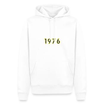 1976 Jahr Geburtstag - Männer Premium Bio Hoodie - Weiß - Vorne - Nico (187cm)