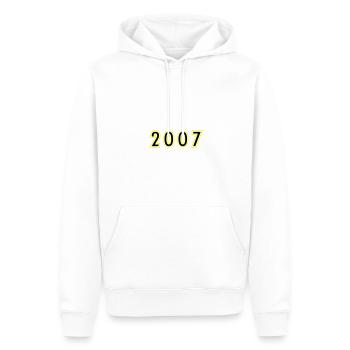 2007 Jahr Geburtstag - Männer Premium Bio Hoodie - Weiß - Vorne - Nico (187cm)