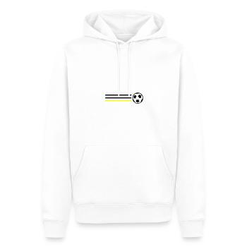 Fussball Symbol Deutschland - Männer Premium Bio Hoodie - Weiß - Vorne - Nico (187cm)
