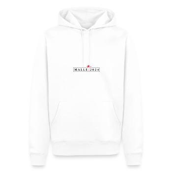 Malle 2024 Palmier de Majorque - Sweat à capuche Premium bio Homme - blanc - Devant - Nico (187cm)