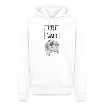 Retro Gamer DC - Sweat à capuche Premium bio Homme - blanc - Devant - Nico (187cm)