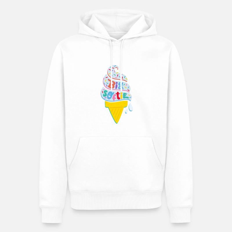 Play-Doh Knete Big Softie Softeis-Design - Männer Premium Bio Hoodie - Weiß