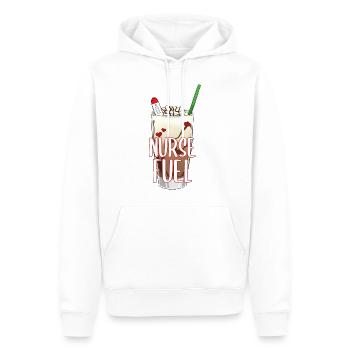 Nurse Energy Coffee Ice Cream I Cadeau - Sweat à capuche Premium bio Homme - blanc - Devant - Nico (187cm)