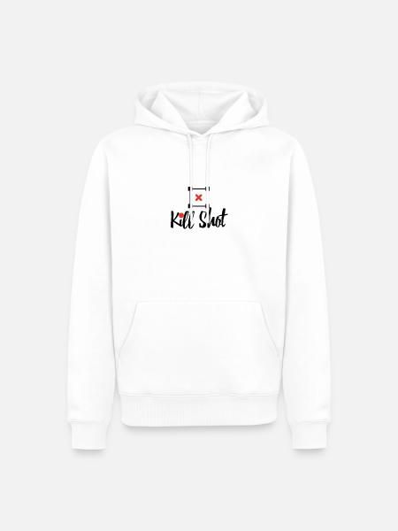 Kill shot - Men’s Premium Organic Hoodie - white