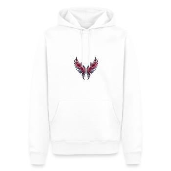 Wing Symbolism - Men’s Premium Organic Hoodie - white - Front - Nico (187cm)