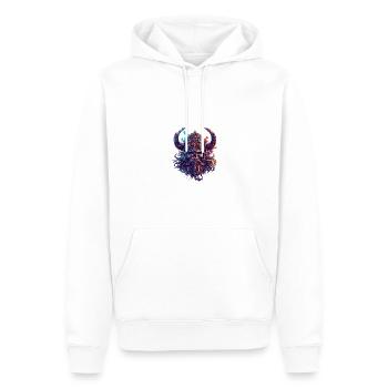 Wikinger Odin Totenkopf - Männer Premium Bio Hoodie - Weiß - Vorne - Nico (187cm)