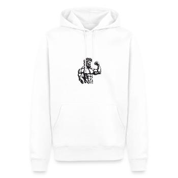 Statue antique du combattant grec - Sweat à capuche Premium bio Homme - blanc - Devant - Nico (187cm)